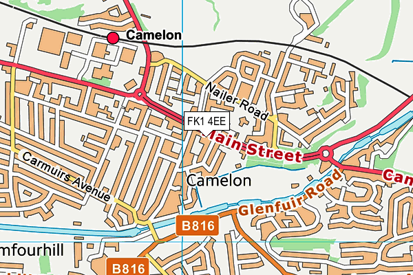 FK1 4EE map - OS VectorMap District (Ordnance Survey) FK1 4EE map - OS VectorMap District (Ordnance Survey)