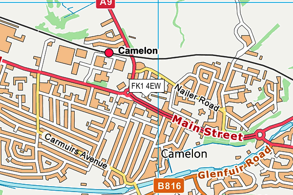 FK1 4EW map - OS VectorMap District (Ordnance Survey) FK1 4EW map - OS VectorMap District (Ordnance Survey)