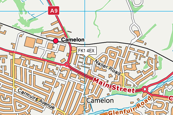 FK1 4EX map - OS VectorMap District (Ordnance Survey) FK1 4EX map - OS VectorMap District (Ordnance Survey)