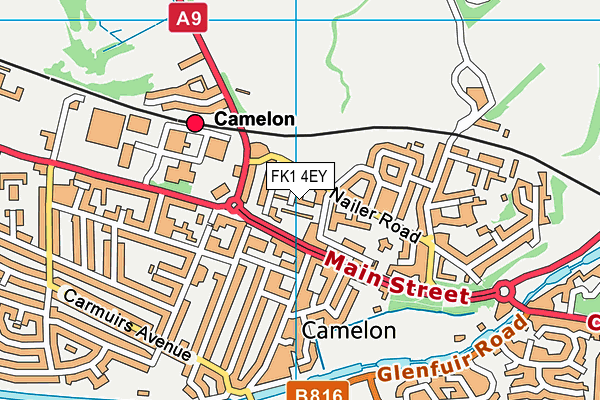 FK1 4EY map - OS VectorMap District (Ordnance Survey) FK1 4EY map - OS VectorMap District (Ordnance Survey)