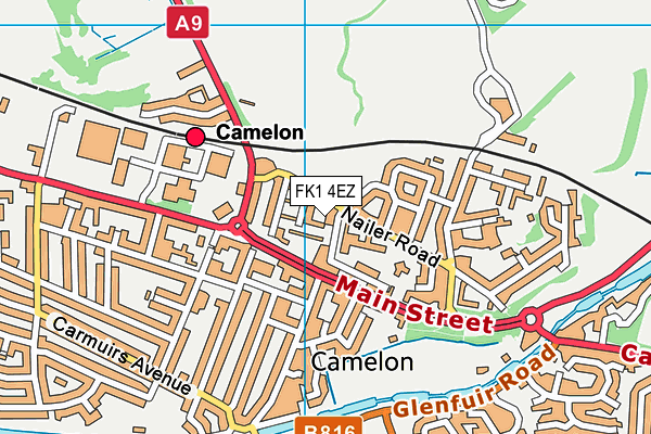 FK1 4EZ map - OS VectorMap District (Ordnance Survey) FK1 4EZ map - OS VectorMap District (Ordnance Survey)