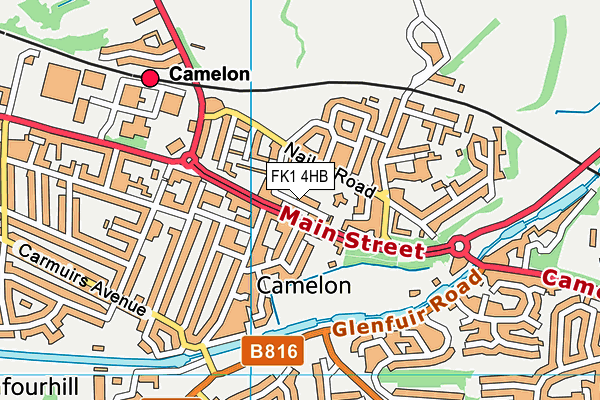 FK1 4HB map - OS VectorMap District (Ordnance Survey) FK1 4HB map - OS VectorMap District (Ordnance Survey)