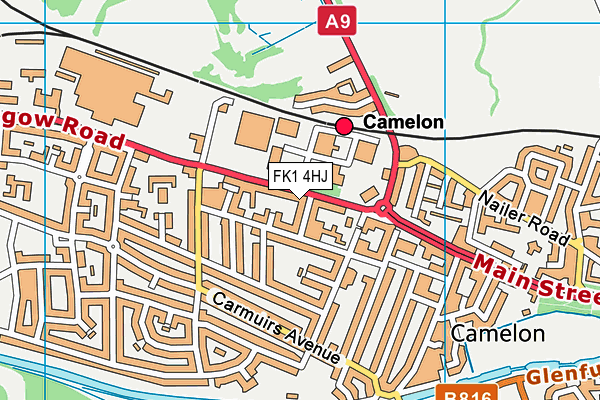 FK1 4HJ map - OS VectorMap District (Ordnance Survey) FK1 4HJ map - OS VectorMap District (Ordnance Survey)