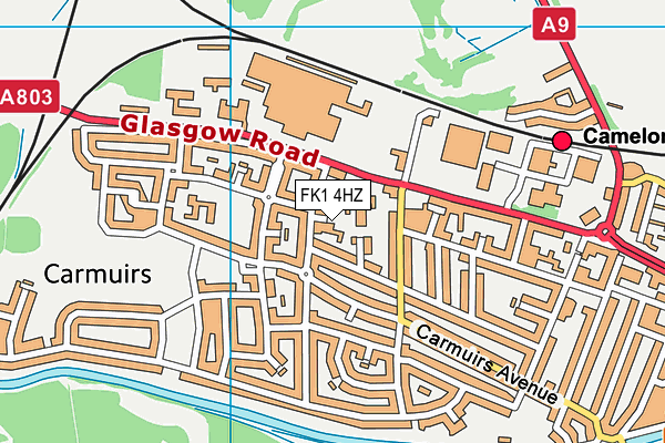 FK1 4HZ map - OS VectorMap District (Ordnance Survey) FK1 4HZ map - OS VectorMap District (Ordnance Survey)