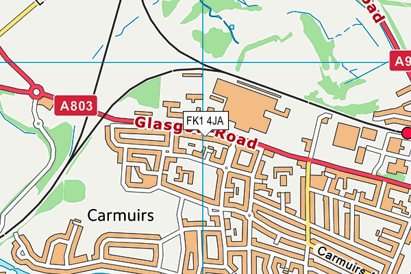 FK1 4JA map - OS VectorMap District (Ordnance Survey) FK1 4JA map - OS VectorMap District (Ordnance Survey)