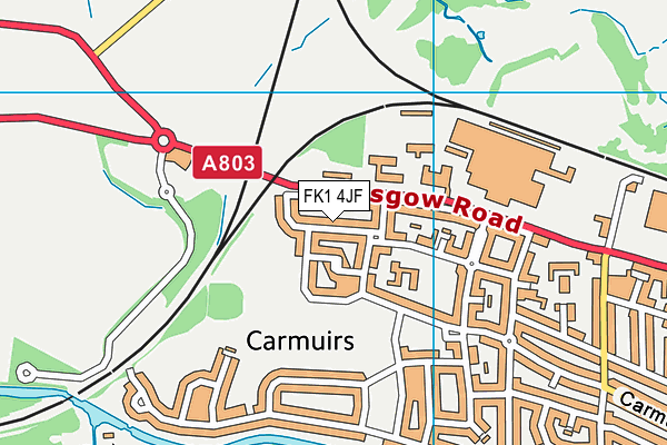 FK1 4JF map - OS VectorMap District (Ordnance Survey) FK1 4JF map - OS VectorMap District (Ordnance Survey)