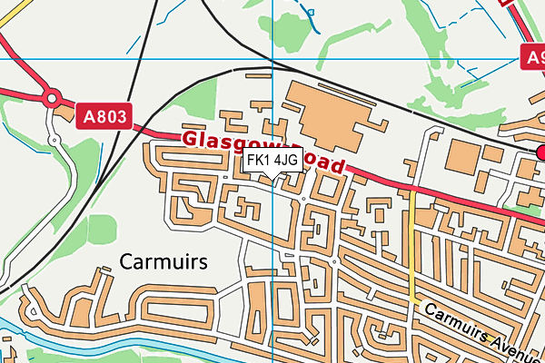 FK1 4JG map - OS VectorMap District (Ordnance Survey) FK1 4JG map - OS VectorMap District (Ordnance Survey)