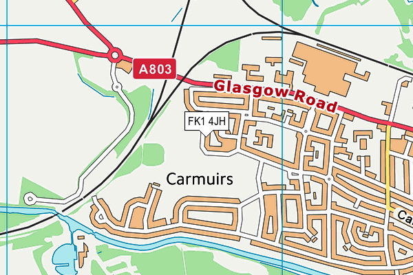 FK1 4JH map - OS VectorMap District (Ordnance Survey)