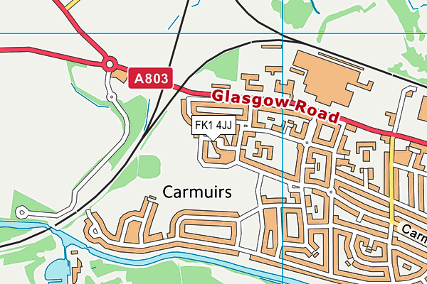 FK1 4JJ map - OS VectorMap District (Ordnance Survey) FK1 4JJ map - OS VectorMap District (Ordnance Survey)