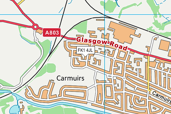 FK1 4JL map - OS VectorMap District (Ordnance Survey) FK1 4JL map - OS VectorMap District (Ordnance Survey)