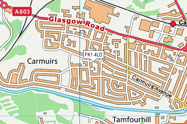 FK1 4LD map - OS VectorMap District (Ordnance Survey) FK1 4LD map - OS VectorMap District (Ordnance Survey)