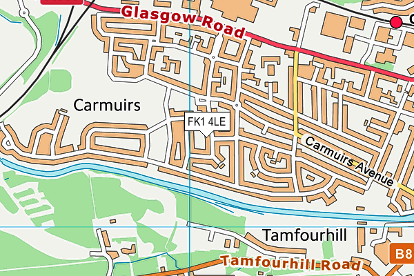FK1 4LE map - OS VectorMap District (Ordnance Survey) FK1 4LE map - OS VectorMap District (Ordnance Survey)