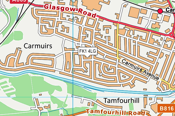 FK1 4LG map - OS VectorMap District (Ordnance Survey) FK1 4LG map - OS VectorMap District (Ordnance Survey)