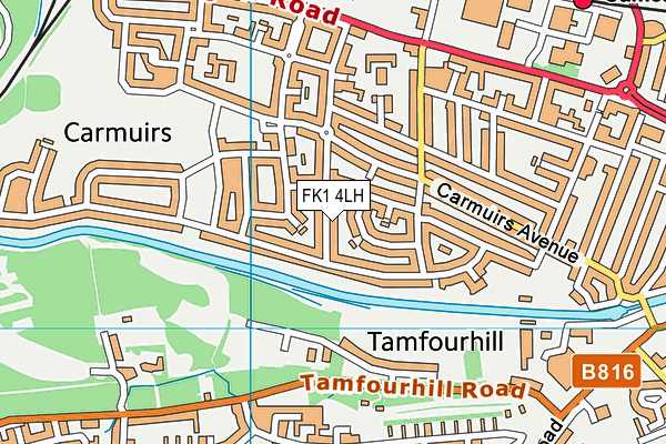 FK1 4LH map - OS VectorMap District (Ordnance Survey) FK1 4LH map - OS VectorMap District (Ordnance Survey)