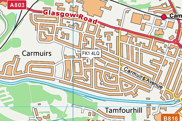 FK1 4LQ map - OS VectorMap District (Ordnance Survey) FK1 4LQ map - OS VectorMap District (Ordnance Survey)