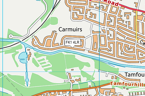FK1 4LR map - OS VectorMap District (Ordnance Survey) FK1 4LR map - OS VectorMap District (Ordnance Survey)