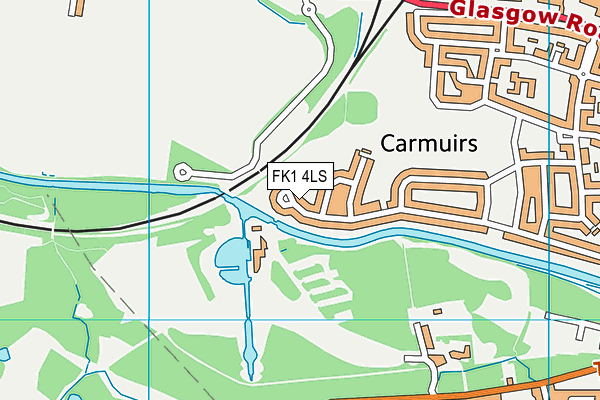 FK1 4LS map - OS VectorMap District (Ordnance Survey) FK1 4LS map - OS VectorMap District (Ordnance Survey)