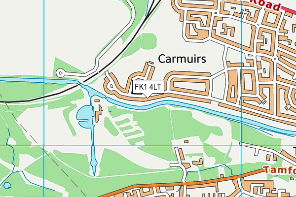 FK1 4LT map - OS VectorMap District (Ordnance Survey) FK1 4LT map - OS VectorMap District (Ordnance Survey)