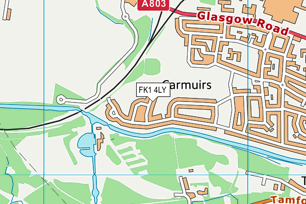 FK1 4LY map - OS VectorMap District (Ordnance Survey) FK1 4LY map - OS VectorMap District (Ordnance Survey)