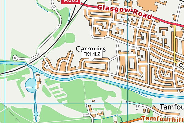 FK1 4LZ map - OS VectorMap District (Ordnance Survey) FK1 4LZ map - OS VectorMap District (Ordnance Survey)