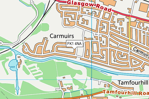 FK1 4NA map - OS VectorMap District (Ordnance Survey) FK1 4NA map - OS VectorMap District (Ordnance Survey)