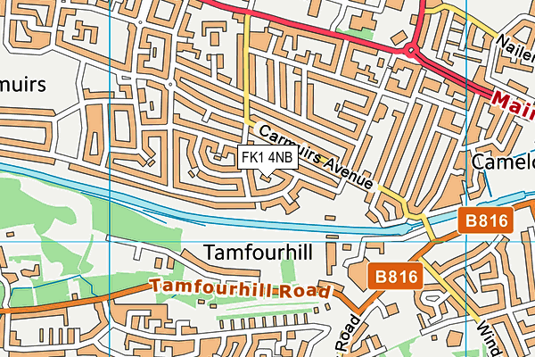 FK1 4NB map - OS VectorMap District (Ordnance Survey) FK1 4NB map - OS VectorMap District (Ordnance Survey)