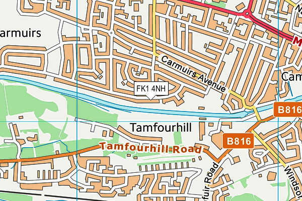 FK1 4NH map - OS VectorMap District (Ordnance Survey) FK1 4NH map - OS VectorMap District (Ordnance Survey)