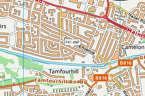 FK1 4NP map - OS VectorMap District (Ordnance Survey) FK1 4NP map - OS VectorMap District (Ordnance Survey)