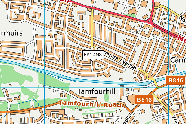 FK1 4NS map - OS VectorMap District (Ordnance Survey) FK1 4NS map - OS VectorMap District (Ordnance Survey)
