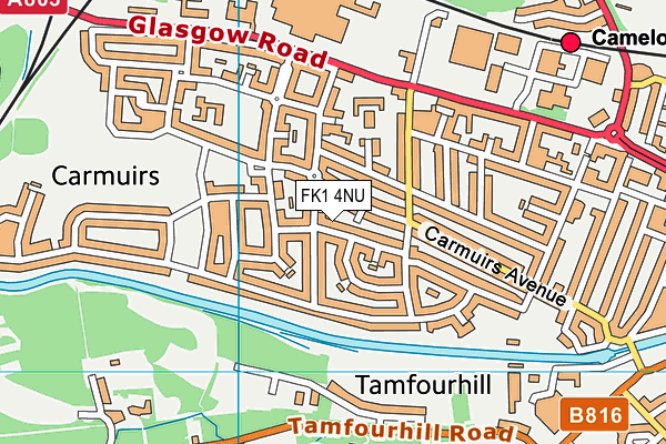 FK1 4NU map - OS VectorMap District (Ordnance Survey) FK1 4NU map - OS VectorMap District (Ordnance Survey)