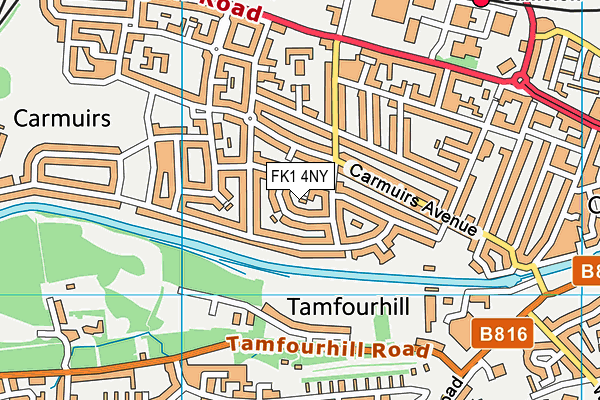 FK1 4NY map - OS VectorMap District (Ordnance Survey) FK1 4NY map - OS VectorMap District (Ordnance Survey)