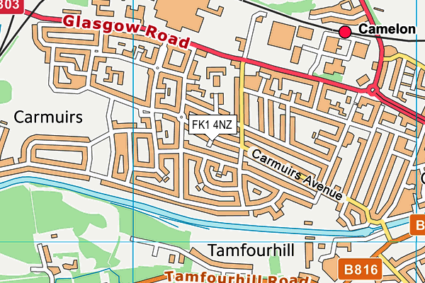 FK1 4NZ map - OS VectorMap District (Ordnance Survey) FK1 4NZ map - OS VectorMap District (Ordnance Survey)