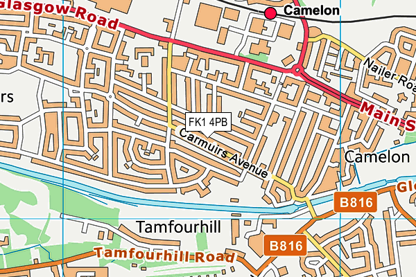 FK1 4PB map - OS VectorMap District (Ordnance Survey) FK1 4PB map - OS VectorMap District (Ordnance Survey)