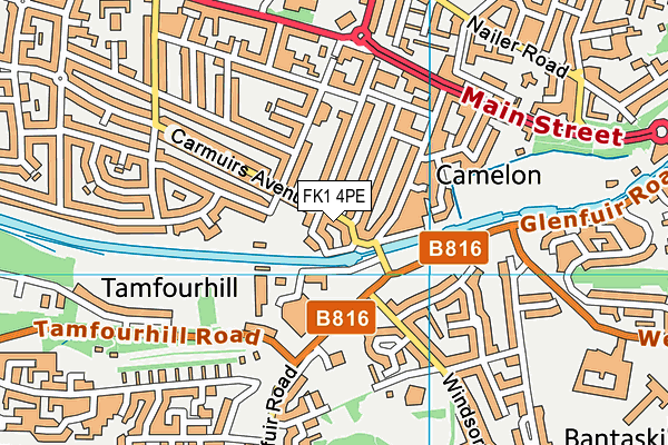 FK1 4PE map - OS VectorMap District (Ordnance Survey) FK1 4PE map - OS VectorMap District (Ordnance Survey)