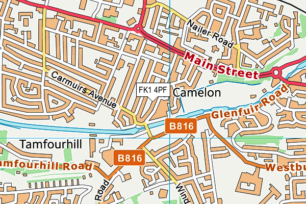 FK1 4PF map - OS VectorMap District (Ordnance Survey) FK1 4PF map - OS VectorMap District (Ordnance Survey)