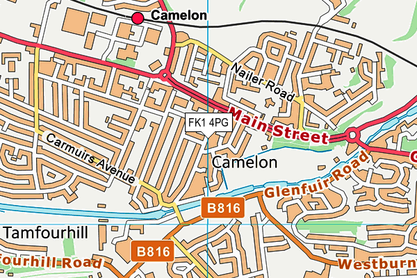 FK1 4PG map - OS VectorMap District (Ordnance Survey) FK1 4PG map - OS VectorMap District (Ordnance Survey)