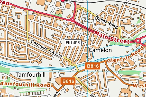 FK1 4PR map - OS VectorMap District (Ordnance Survey) FK1 4PR map - OS VectorMap District (Ordnance Survey)