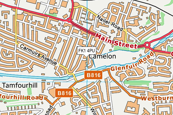FK1 4PU map - OS VectorMap District (Ordnance Survey)