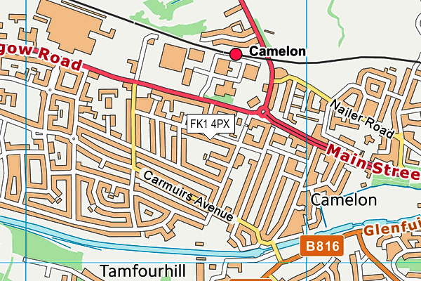 FK1 4PX map - OS VectorMap District (Ordnance Survey) FK1 4PX map - OS VectorMap District (Ordnance Survey)