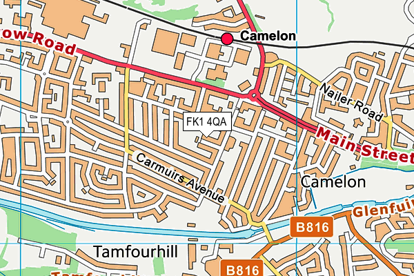 FK1 4QA map - OS VectorMap District (Ordnance Survey) FK1 4QA map - OS VectorMap District (Ordnance Survey)