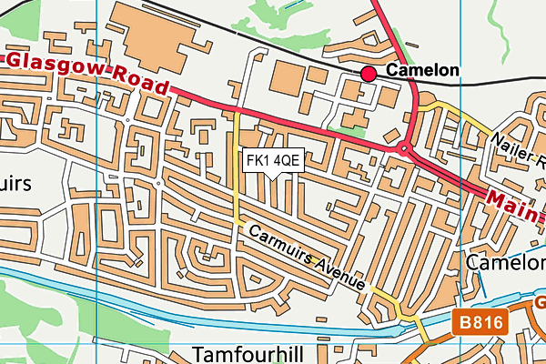 FK1 4QE map - OS VectorMap District (Ordnance Survey) FK1 4QE map - OS VectorMap District (Ordnance Survey)