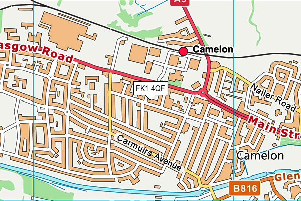 FK1 4QF map - OS VectorMap District (Ordnance Survey) FK1 4QF map - OS VectorMap District (Ordnance Survey)