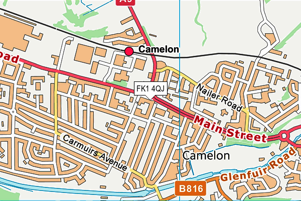 FK1 4QJ map - OS VectorMap District (Ordnance Survey) FK1 4QJ map - OS VectorMap District (Ordnance Survey)