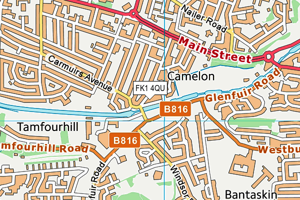 FK1 4QU map - OS VectorMap District (Ordnance Survey) FK1 4QU map - OS VectorMap District (Ordnance Survey)