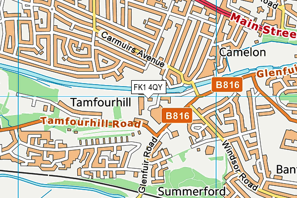 FK1 4QY map - OS VectorMap District (Ordnance Survey) FK1 4QY map - OS VectorMap District (Ordnance Survey)