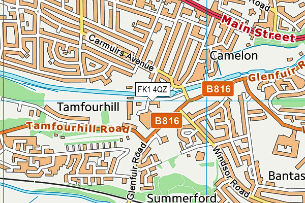 FK1 4QZ map - OS VectorMap District (Ordnance Survey) FK1 4QZ map - OS VectorMap District (Ordnance Survey)