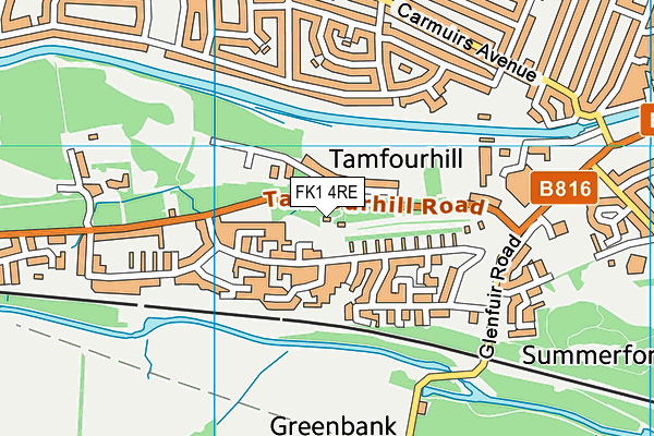 FK1 4RE map - OS VectorMap District (Ordnance Survey) FK1 4RE map - OS VectorMap District (Ordnance Survey)