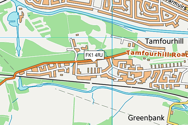 FK1 4RJ map - OS VectorMap District (Ordnance Survey) FK1 4RJ map - OS VectorMap District (Ordnance Survey)