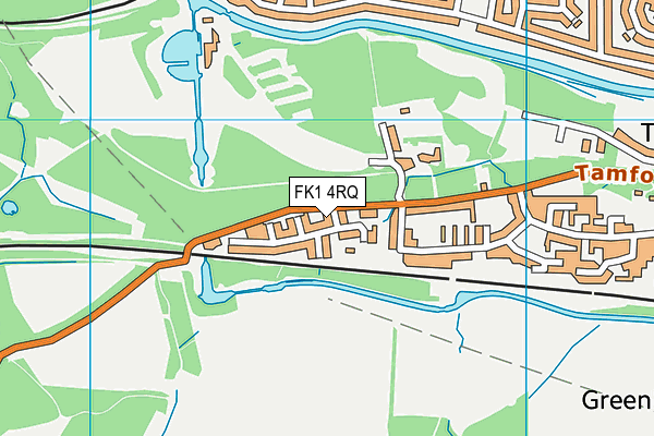 FK1 4RQ map - OS VectorMap District (Ordnance Survey) FK1 4RQ map - OS VectorMap District (Ordnance Survey)