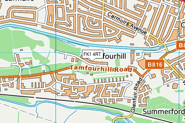 FK1 4RT map - OS VectorMap District (Ordnance Survey) FK1 4RT map - OS VectorMap District (Ordnance Survey)